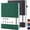 BlackGreen, variant on NIRMIRO 2 Pack A4 College Ruled Notebook, Leather Journal for Note Taking, with 100GSM Premium Lined Paper, 8.5"x11", Inner Pocket, for Women/Men Writing