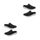 thumbnail image 1 of Qarigey 1 par de chanclas de cubierta de malla de estilo informal para mujer, zapatillas transpirables de viaje de verano, sandalias con suela Blanco negro talla 36 2piezas, 1 of 6