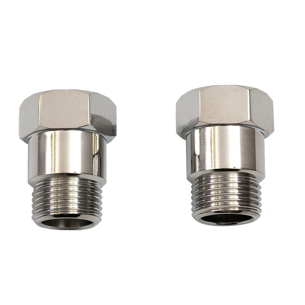 2Pcs M18x1.5mm Threaded O2 Oxygen Sensors Fitting Adapter