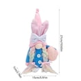 thumbnail image 3 of AURIGATE Easter Bunny Gnome Decor 5.91x2.76x10.63in Polyester Plush Ornament for Spring Holiday Tabletop & Home Decor, 3 of 6