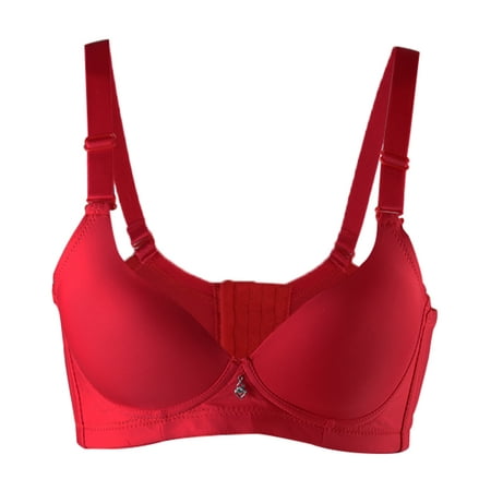 Unique Bargains Women's Lightweight Basic Thin Cup Seamless Smooth Push ...