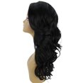 thumbnail image 3 of LUXLUXE Yenne Wavy 23 inch 4X4 Hand-Tied Lace Front Wig, 20+ Shades of Natural color, (#1 - Black), 3 of 10