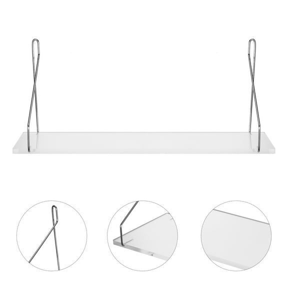 LABELEPH Floating Shelves Acrylic Modern Elegance Bathroom 1Pack 15.7X5.8X0.27in