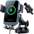 thumbnail image 1 of Cargador de coche inalámbrico MOKPR de 15 W de carga rápida para iPhone y Samsung, 1 of 6