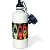 3dRose Kayak, Sports Water Bottle, 21oz