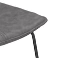 thumbnail image 3 of Pemberly Row Vegan Leather Bar Height Stools (Set of 2) in Smoke, 3 of 7