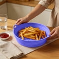 thumbnail image 6 of Air Fryer Silicone Liners Basket Reusable Food Grade Silicone Pot 7.87 Inch Collapsible Baking Tray with Handles for 5-7 Quart Air Fryers, 6 of 6