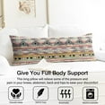 thumbnail image 3 of Aesthetic Vintage Body Pillow Cover 20x54 - Boho Chic Long Pillow Case with Zipper - Artistic & Ethnic Patterns - Breathable Maternity Pillowcase, 3 of 7