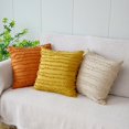 thumbnail image 6 of Boho Throw Pillow Cover, 18 x18Inch Cotton Accent Cushion Cover with Tassels for Bed Sofa Couch, Soft Striped Jacquard Farmhouse Home Decor, 6 of 7