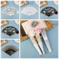 thumbnail image 2 of WOLFB Abanico Plegable De Encaje Rosa Lolita Artística Para Damas Estilo Corte Gótico Decoración Del Hogar Fotografía Prop Retro Magnífico Ventilador, 2 of 4