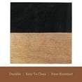 thumbnail image 5 of Dainty Home 4-Piece Square Wood and Blavk Resin Coaster Set – 4" Modern Decorative Drink Coasters, 5 of 5