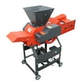 thumbnail image 3 of 4-blade Hay Cutter Pulverizer Straw Shredder Grass Grinder Chaffcutter with Belt Conveyor 220V, 3 of 10