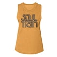 thumbnail image 1 of BET Soul Train Logo Antique Gold Women's Muscle Tank T-Shirt, 1 of 2