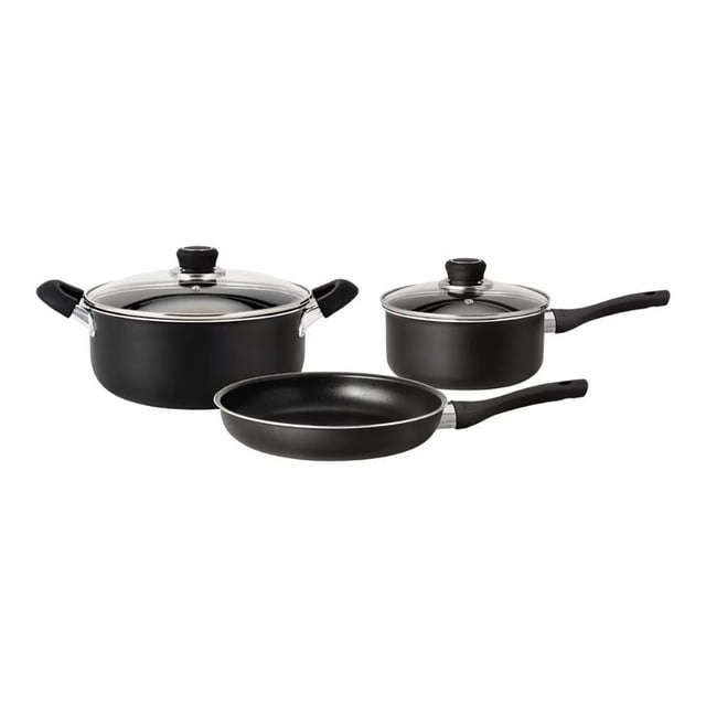 Batería De Cocina Hudson 5 Piezas Antiadherente Aluminio 10016N