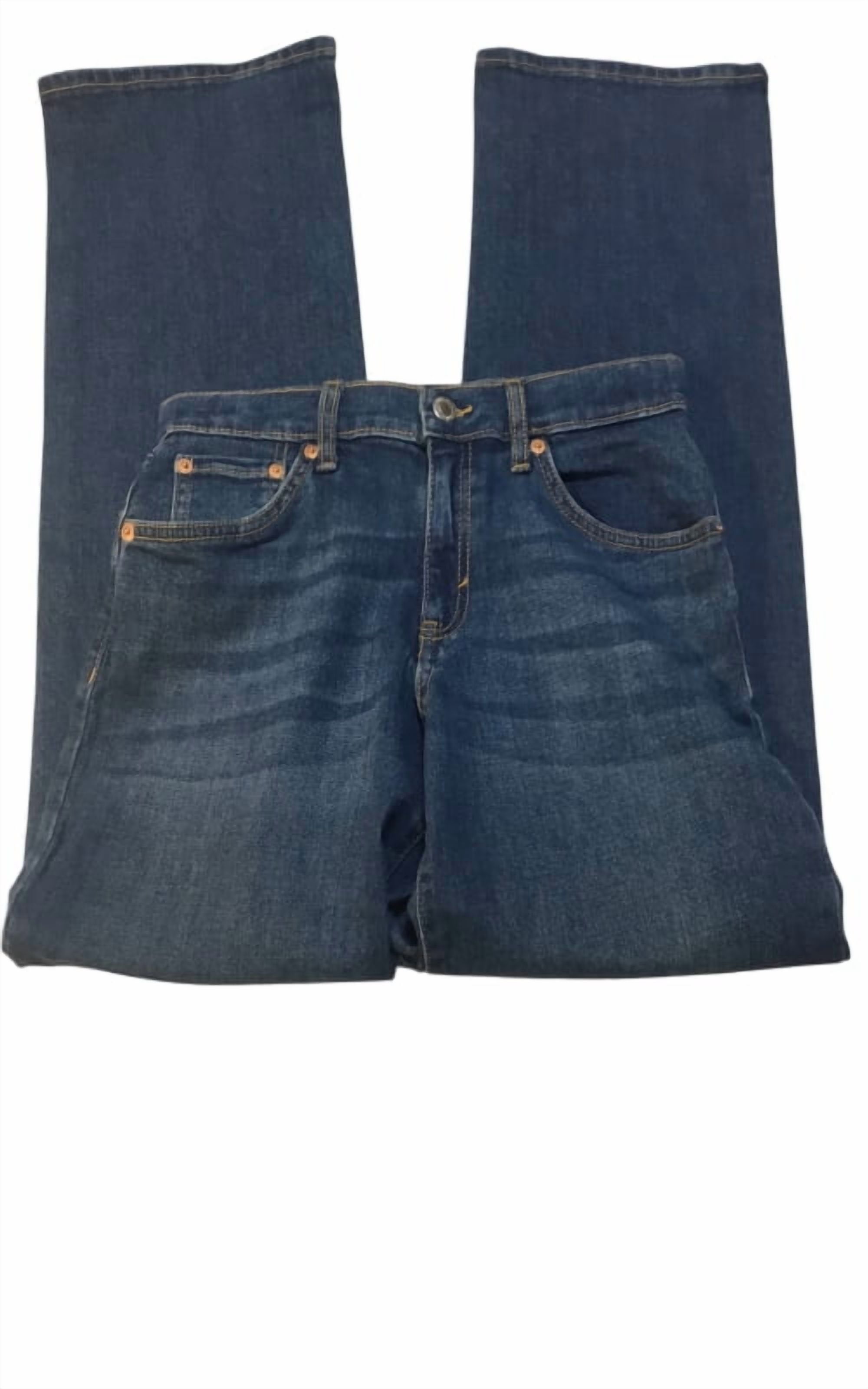 Levi's Girls' Wide Leg Jeans, Stretch Denim, High Rise, Blue Wash, Size 7