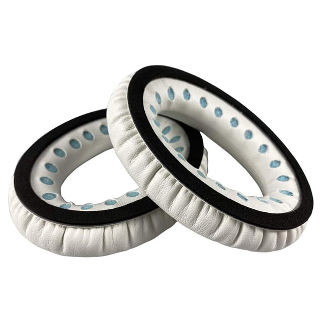Audífonos Almohadillas de cuero de proteína para Bose QC2 QC15 QC25 QC35 AE2 AE2i AE2w (Blanco)