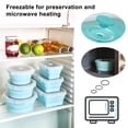 thumbnail image 3 of Foldable Round Silicone Lunch Box (27oz) - Microwave Safe, Sealed Lid, Portable, Kitchen Supplies, 3 of 8
