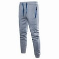 thumbnail image 4 of Bagilaanoe Mens Skinny Slim Fit Joggers Jogging Bottom Fleece Gym Pants Zip Pockets, 4 of 4