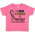 thumbnail image 3 of Inktastic I Wear Blue and Yellow for Myself Down Syndrome Awareness Boys or Girls Toddler T-Shirt, 3 of 5