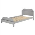 thumbnail image 4 of Classic Solid Wood Twin Bookcase Bed - Gray, 4 of 5