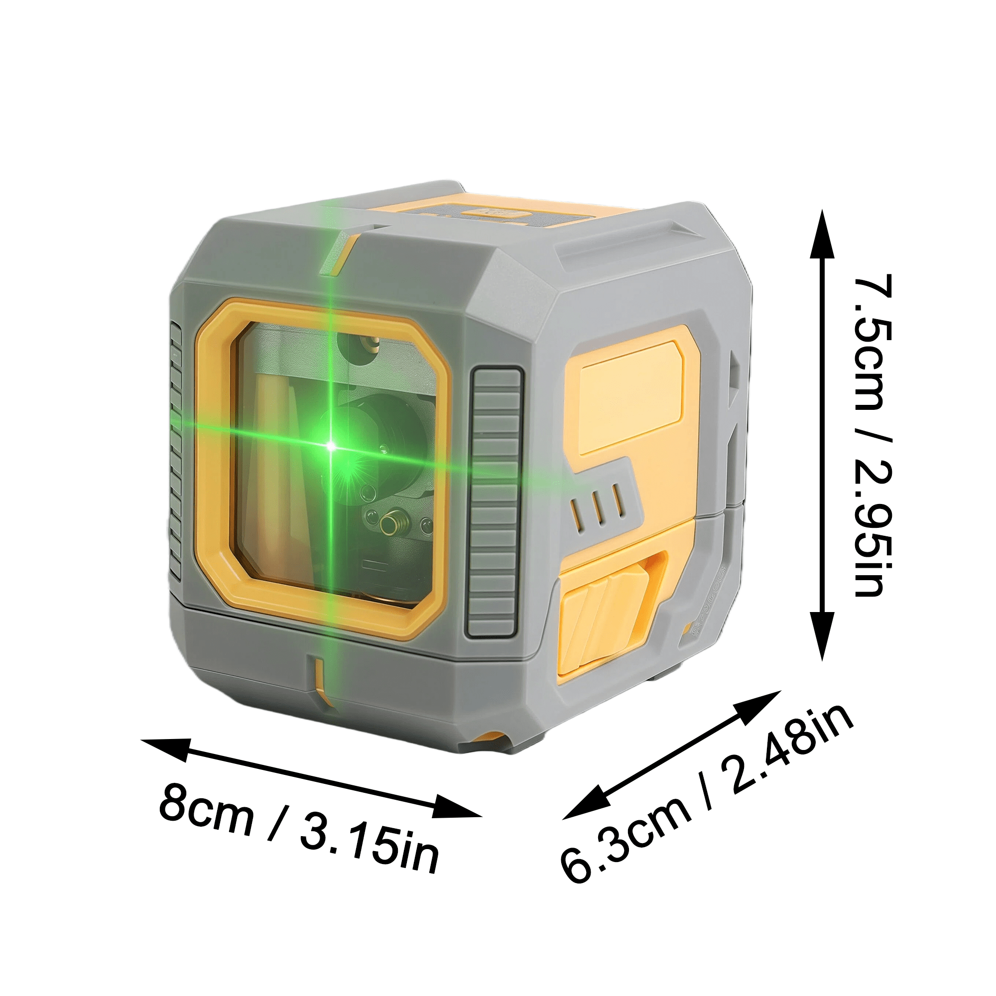 Laser Level, 100ft/30m, IP54 Waterproof, with Self-leveling and Manual Mode, Brightness Adjustment, Including Magnetic Bracket, Target Plate, 2 AA Batteries and Oxford Bag