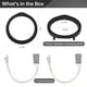 thumbnail image 5 of Kit de adaptadores de altavoz estéreo para coche, 2 piezas de placas de montaje de altavoz de puerta delantera trasera de 6,5 pulgadas con mazos de cables de altavoz, anillos espaciadores de montaje d, 5 of 6