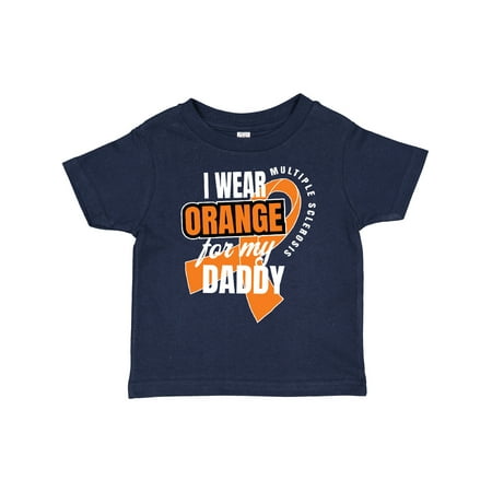 

Inktastic I Wear Orange for My Daddy Multiple Sclerosis Awareness Gift Toddler Boy or Toddler Girl T-Shirt
