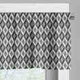thumbnail image 3 of Ambesonne Black and White Valance Pack of 2, Rhombus Lines, 54"X12", Black and White, 3 of 5