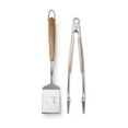 thumbnail image 2 of Outset Jackson Acacia Wood Grill Spatula & Locking Tongs Set, 2 of 2