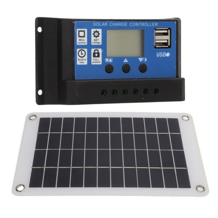 

8W Solar Battery Panel 100A Solar Charge Controller Kit Intelligent Circuit For Camping For Outdoor Work For Industry