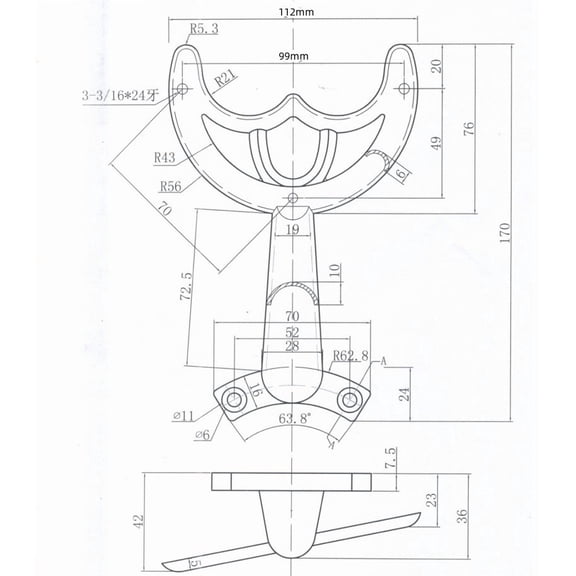 Ceiling Fan Blades Arms Replacement, Bronze Finish Ceiling Fan Blade Mounting Bracket Support Holders Replacement Parts for Replacing The Worn Fans Blades — LAILLSH 2026 New Arrivals