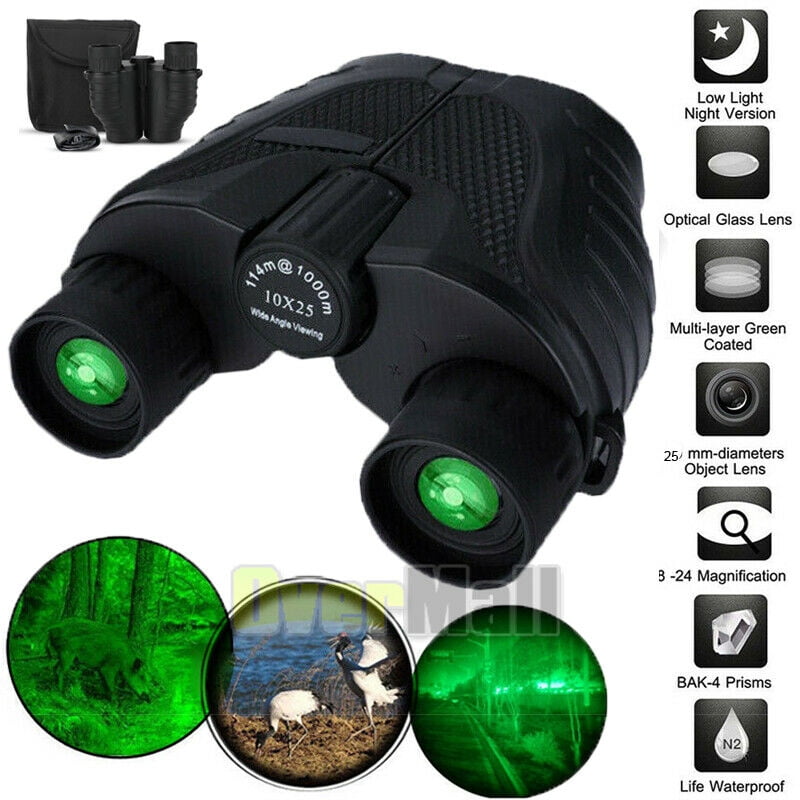 10x25 Binoculars Large Eyepiece Waterproof Binocular for