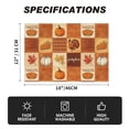 thumbnail image 5 of Sm:)e Orange Plaid Turkey Maple Leaf Pumpkin Print Thanksgiving Placemats 12x18 Inch Set of 4, Kitchen & Dining Table Decor, Fall Party Decoration Supplies, 5 of 7