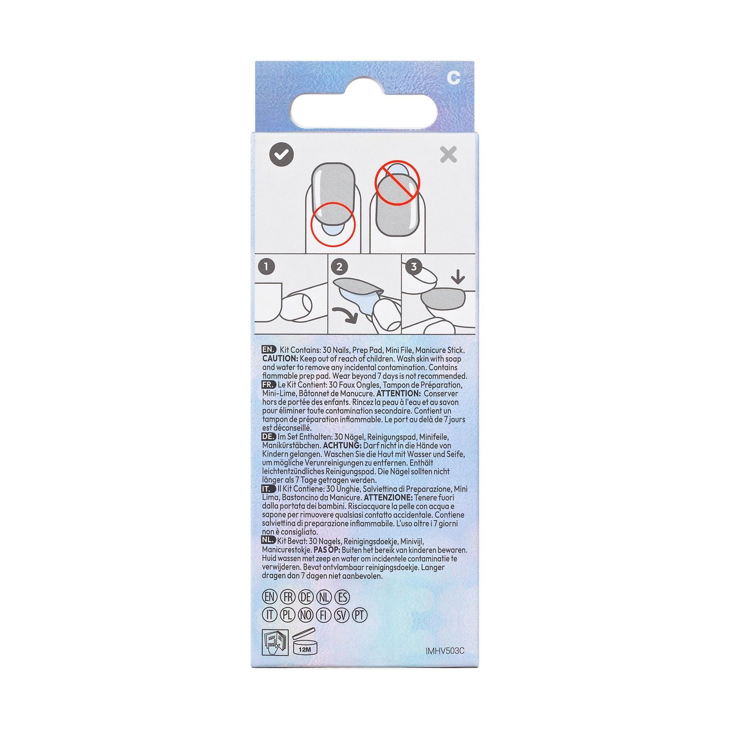 imPRESS Holiday Press-On Nails - Short Length - Square Shape - 30 Ct.