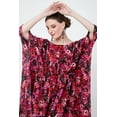 thumbnail image 6 of Miss Lavish London Kaftan Dresses for Women Beach Cover up  Caftans Moo Moos Women Swimwear Cover up Floral Small, 6 of 8