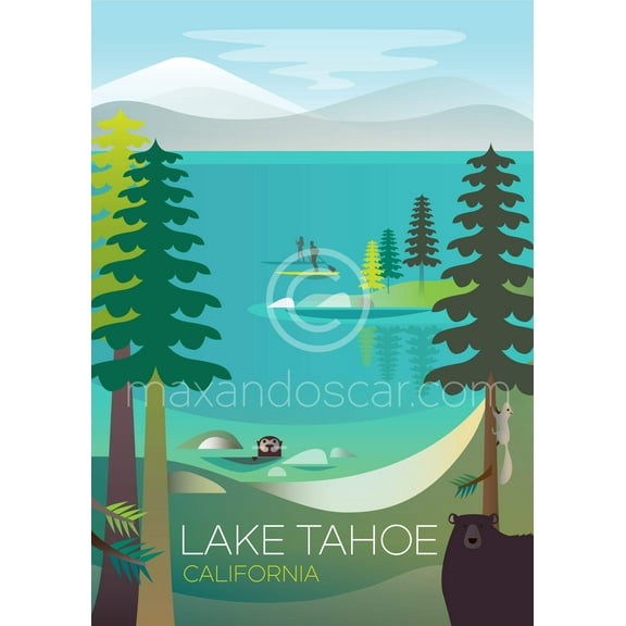LAKE TAHOE PRINT