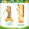 thumbnail image 2 of Animal Number 1 Balloons, Standing Foil 40inch Cartoon Giant Number 1 Balloons, Cute Animal 1st Birthday Balloons for Kids Wild One Jungle Safari Party 1st Birthday Decorations, 2 of 7