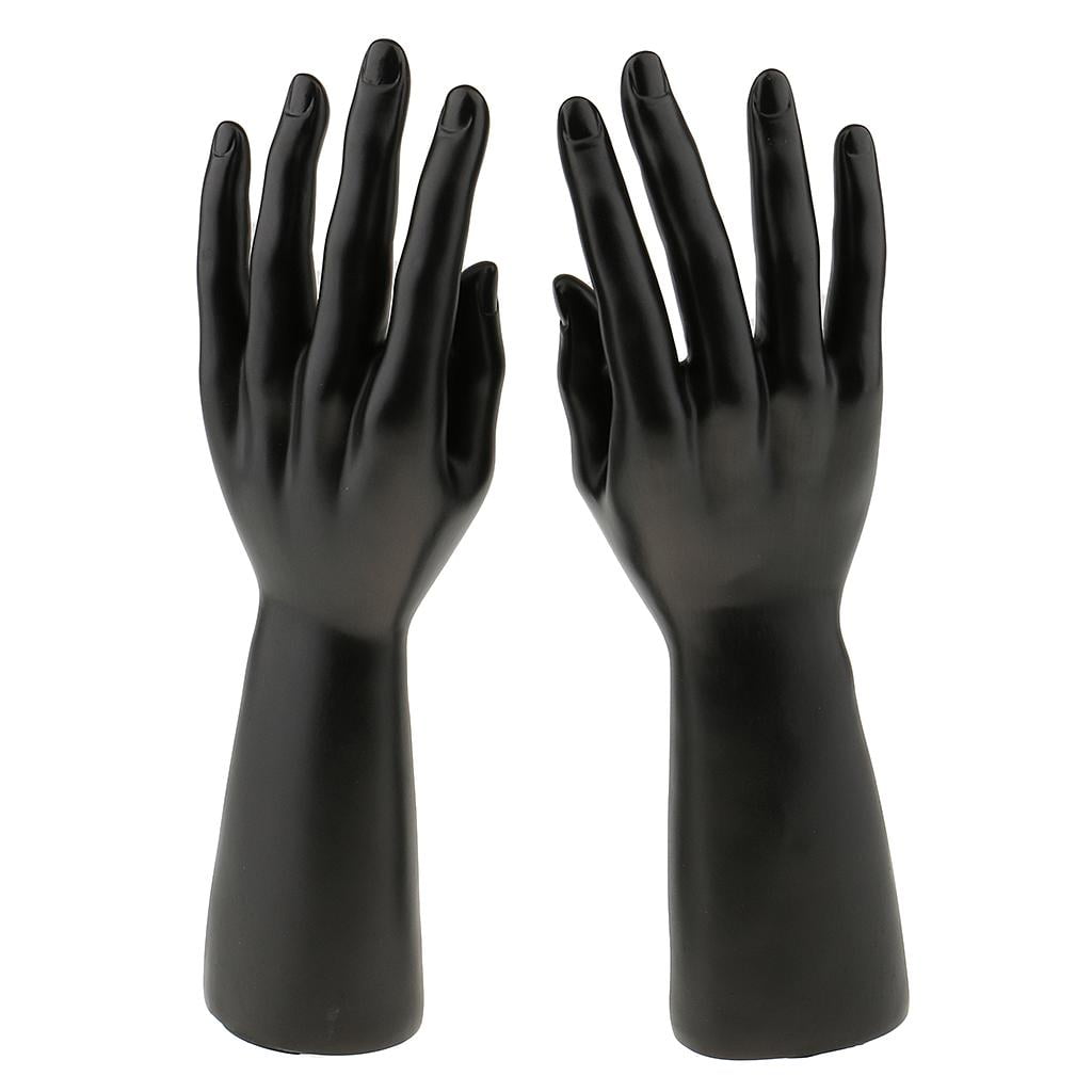 1 Pair Mannequin Hand for Jewelry Bracelet Gloves Display White 