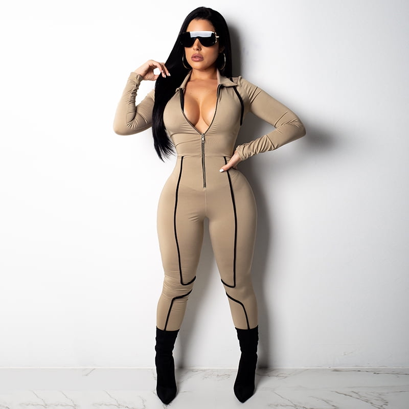 black workout jumpsuit