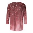 thumbnail image 5 of Mittory Womens 3/4 Sleeve Tunic Tops Casual Dressy Floral Print Blouses Crew Neck Fall Tees Ethnic Boho T Shirts, 5 of 5