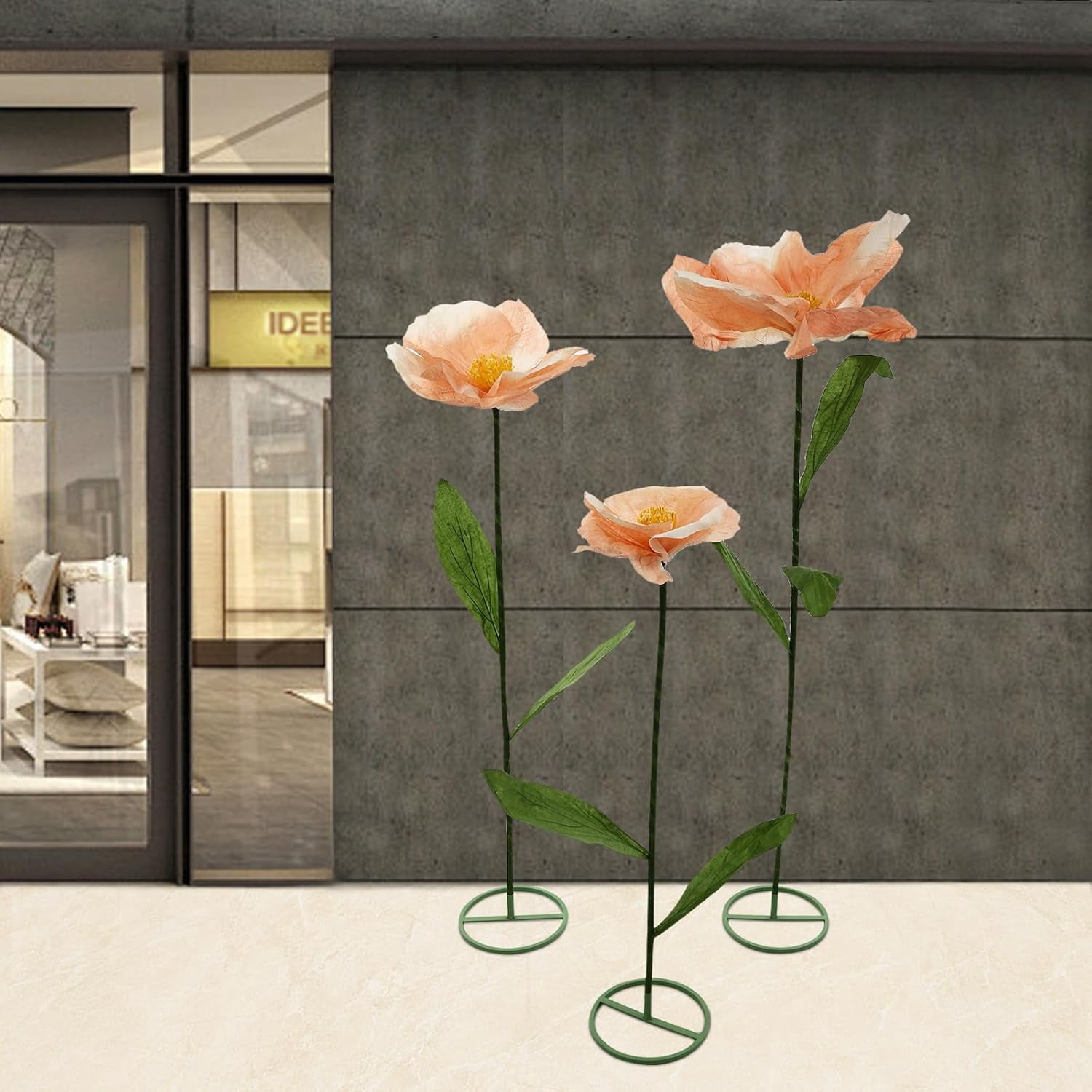 3Pcs Large Artificial Flower Decoration Giant Flowers for Decoration Wedding Reception Essential Decor for Wedding  Party Backdrop