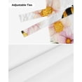 thumbnail image 6 of Tie Up Valance Curtain for Kitchen,Colorful Flower Wreath Bee Rod Pocket Short Curtains Adjustable Tie-Up Shade Valances,Rustic Farmhouse Floral Theme Window Treatment for Bathroom Living Room, 6 of 8