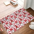 thumbnail image 4 of Rateoe Christmas Gnome Pattern Flannel Door Mat Indoor Outdoor Entrance, Waterproof All-Weather Doormat,Fade Resistant, Low Profile Entryway Mat 16x24in, 4 of 7