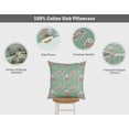 thumbnail image 3 of Vargottam Luxury, Printed Mint Green CushionCoversDecorative PillowCoversSquareThrow Pillowcase -24x24Inches, 3 of 6