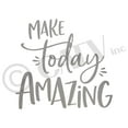 thumbnail image 2 of Make Today Amazing Motivational Vinyl Lettering Wall Decal Sticker (3.5" H x 3.8" L, Metallic Silver), 2 of 2