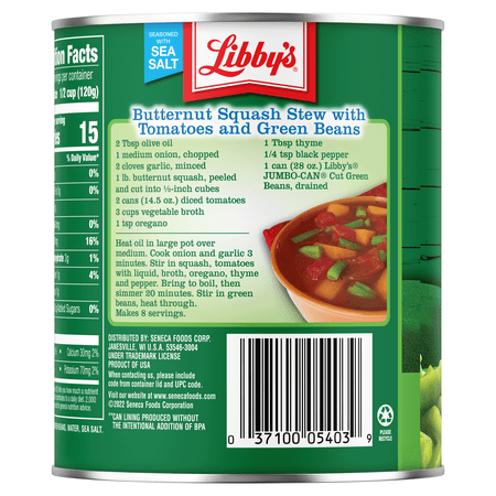 Libby's jumbo-can french style green beans, 28 oz (Pack of 6)