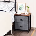 thumbnail image 4 of Patiojoy 2-Drawer Nightstands Organizer End Table Storage Unit Bedroom, 4 of 5