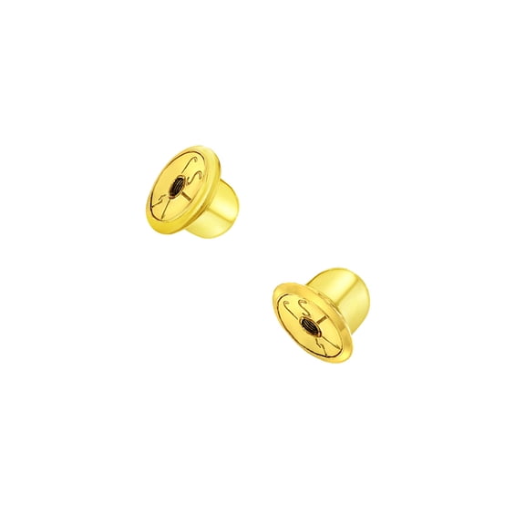Replacement Pair (2) 14k Yellow Gold Earring Screw Backs Fits In Season Jewelry