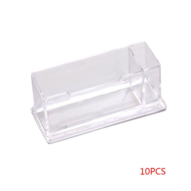 Soporte de tarjeta de visita de acrílico de escritorio de 10 Uds. Yuarrent JJ22869-02