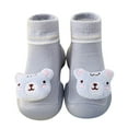 thumbnail image 2 of Kureaily Toddler Kids Baby Boys Girls Shoes First Walkers Cute Cartoon Antislip Socks Shoes Prewalker Sneaker/ Size 18,0-6 Months(Blue), 2 of 5
